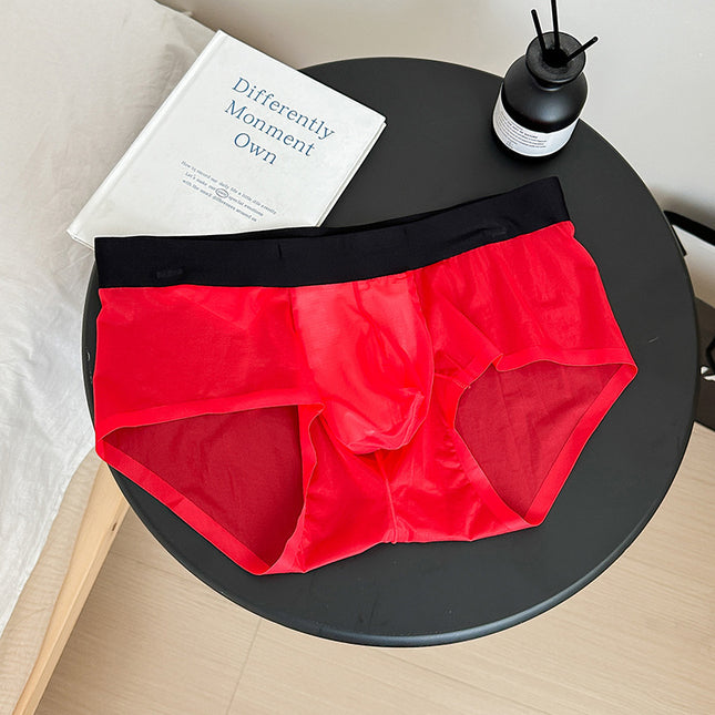 Men’s Mid-Waist Seamless Nylon Briefs