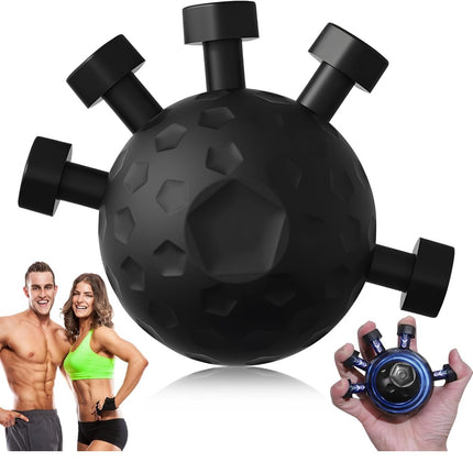 Gym Finger Hand Strengthener Grip – Adjustable Resistance Hand Balls Gripper Exerciser for Forearm Strength & Climbing Training