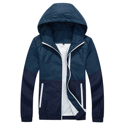 Men’s Lightweight Hooded Sports Jacket – Spring & Autumn