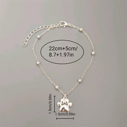 Alloy Animal/Zodiac Charm Anklet – Silver