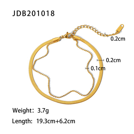 Geometric Titanium Steel Anklet