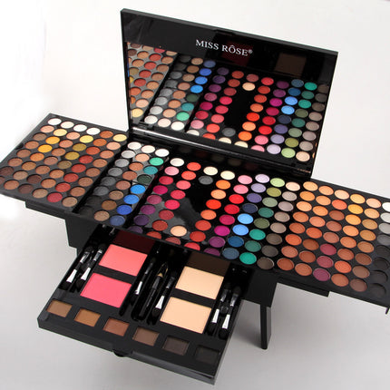 180-Color Professional Makeup Palette – All-in-One Eyeshadow, Blush & Contour Kit