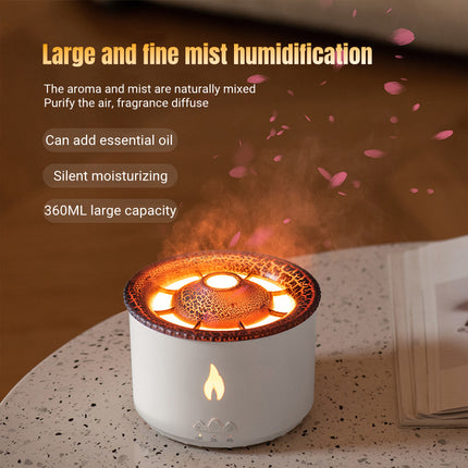 VolcanoMist 350ML Flame Jellyfish Ultrasonic Diffuser