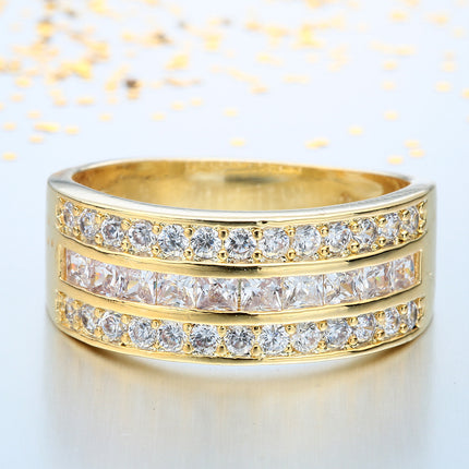 Unisex Starry Sky Fruit Ring – Electroplated Copper European Style
