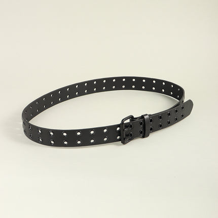 Hollow Out Alloy PU Waist Belt