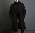 Men’s British Style Woolen Coat – Leisure Straight Hem Outerwear