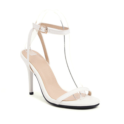 European and American Style Fish Mouth Stiletto Heels with Buckle