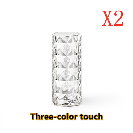 CrystalGlow 16 Color LED Touch Lamp