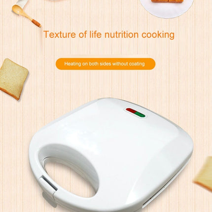 750W Double-Sided Sandwich Maker – Panini Press & Breakfast Grill (220V, White)