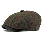 Unisex Retro Stripe Wool Beret Hat