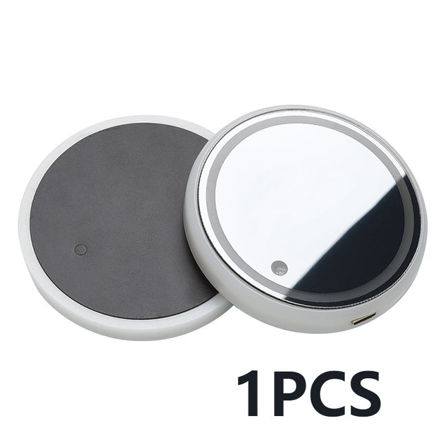 Colorful LED Car Cup Holder Coaster – Solar & USB Charging