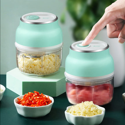 Mini Electric Food Chopper – USB Rechargeable Garlic & Vegetable Cutter