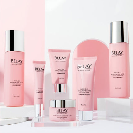 Pomegranate & Avocado Hyaluronic Acid 6-Piece Facial Care Set